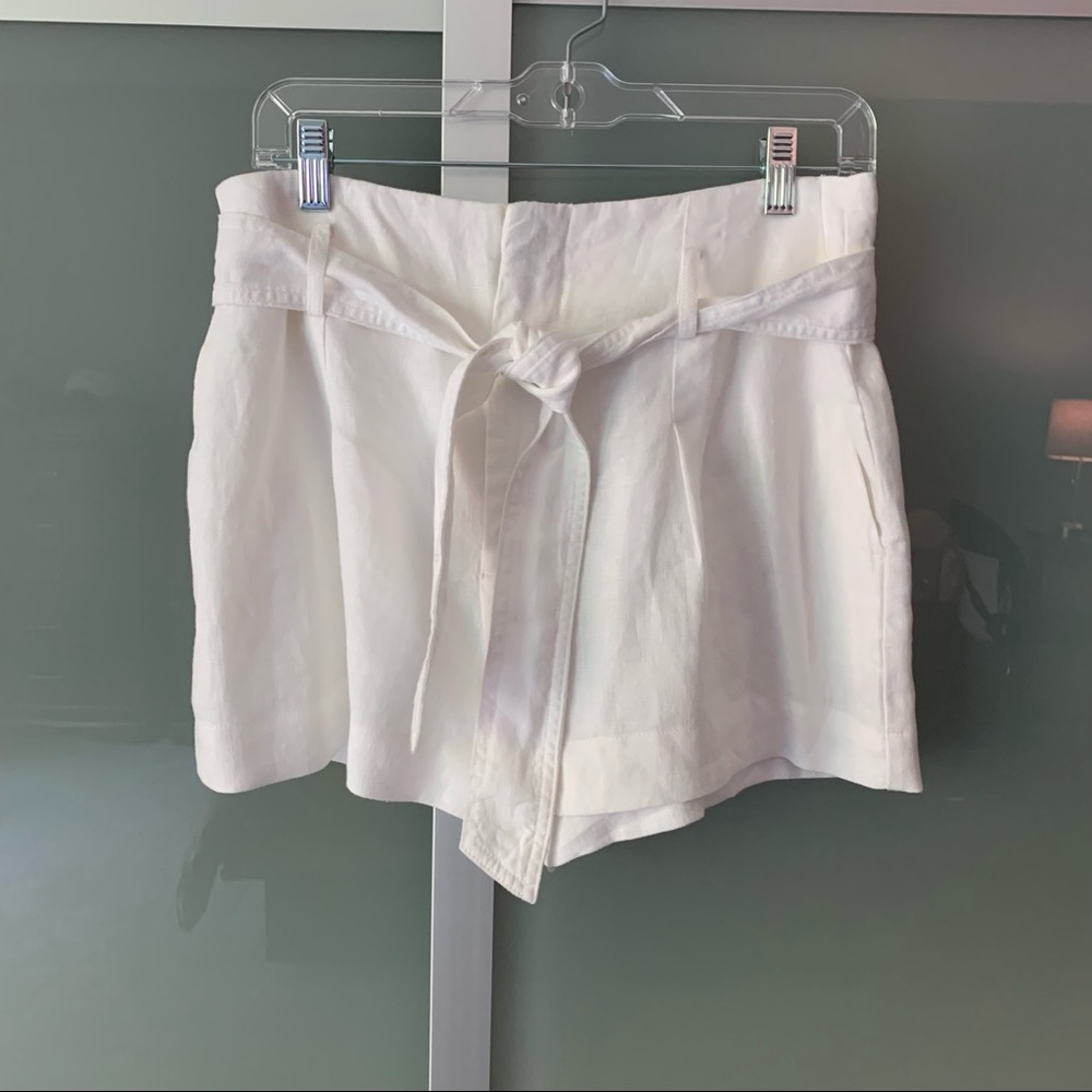 Ralph Lauren White Linen Shorts